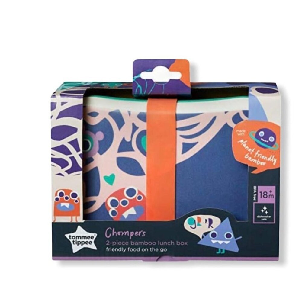 Bundle of 5: Tommee Tippee Chompers 2 Piece Toddler Lunch Box with Snack Pack